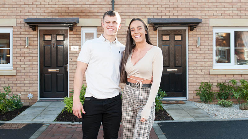 Toby Venner and Libby Gascoigne at home