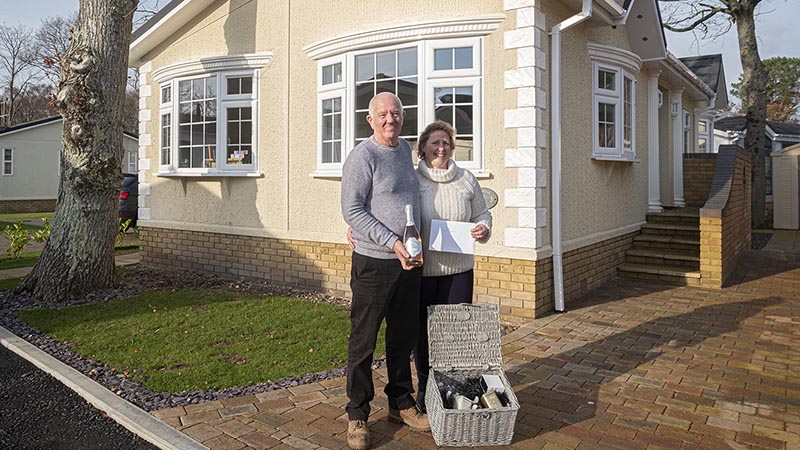 Gary and Debbie at home at Royale Heights