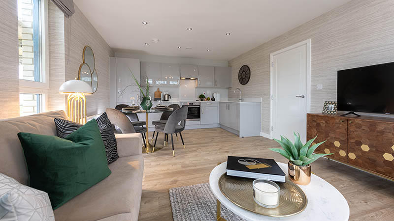 Upper Longcross show apartment