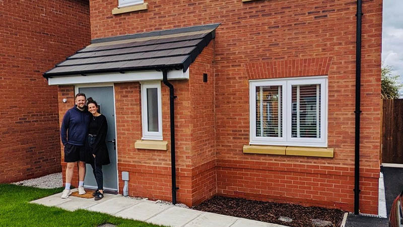 Rob and Meg at home at Brook View