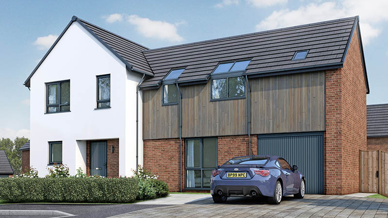 The 'Farmhouse 5' at The Hollies (Kingswood Homes)