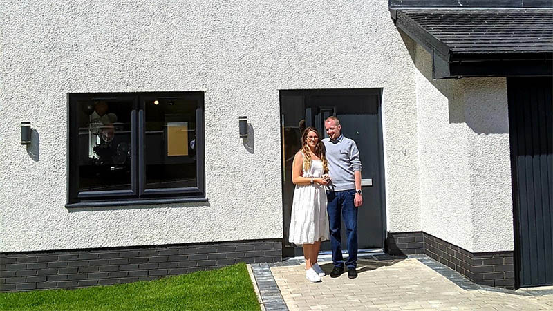 Coleyne and Kevin at home at Ness Castle