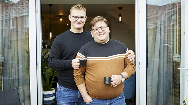 Andrew and Kamil at home at J One Seven