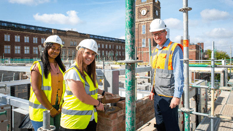Topping out at The Chocolate Works