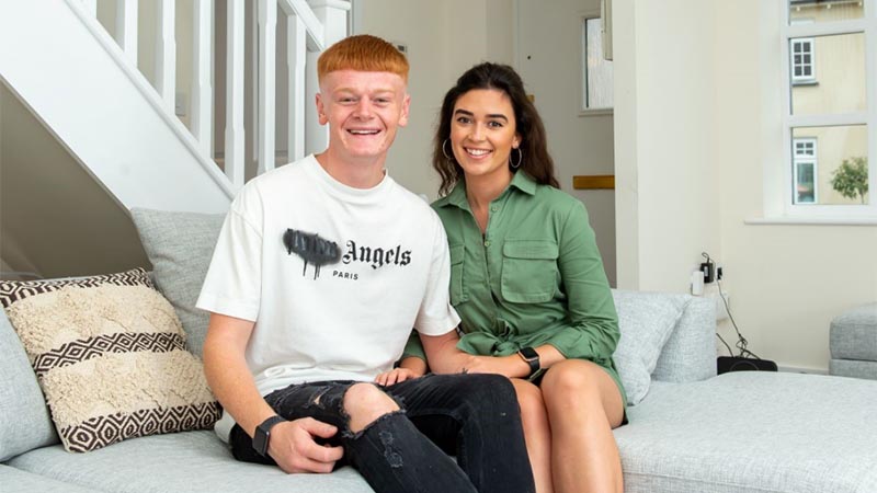 Sam and Sophia at home at Lubenham View