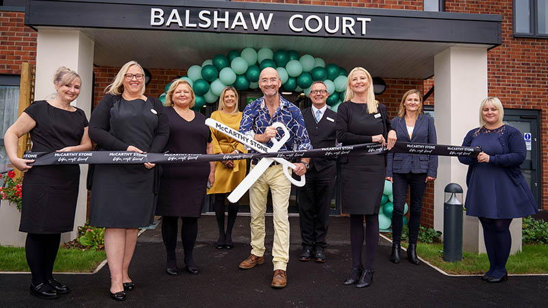 David Harper opens Balshaw Court (McCarthy Stone)