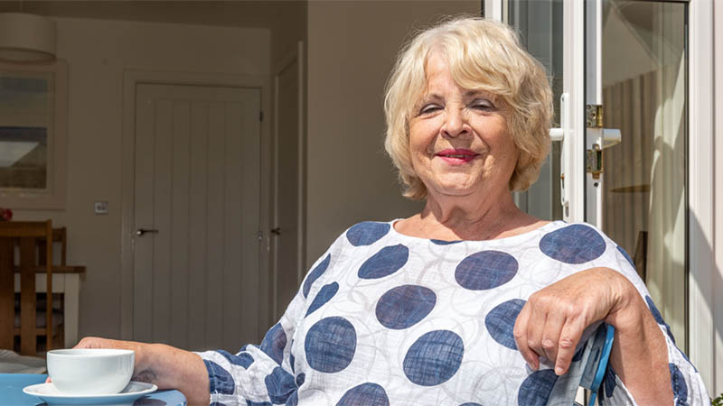 Margaret at home at Royal Retreat