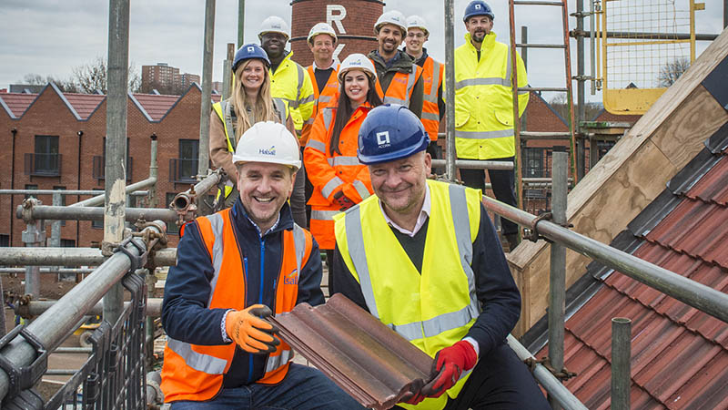Brooks Dye Works topping out