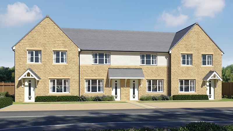 The ‘Cherry’ (end-mews) and ‘Hornbeam’ (mid-mews)