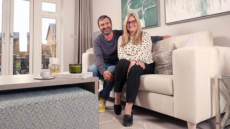 Richard and Teresa at home Fernleigh Park