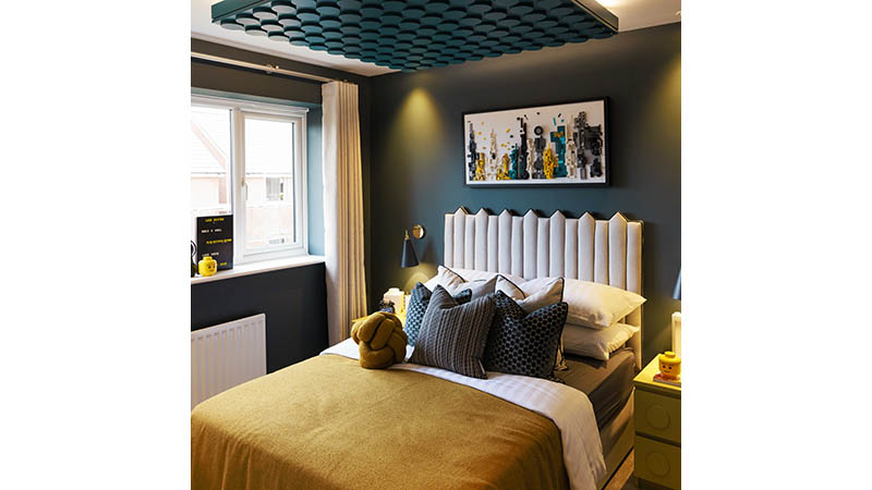 LEGO-themed room at Willow Fields show home