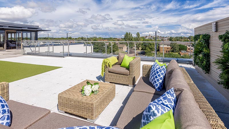 The sky deck at Castle View in Windsor