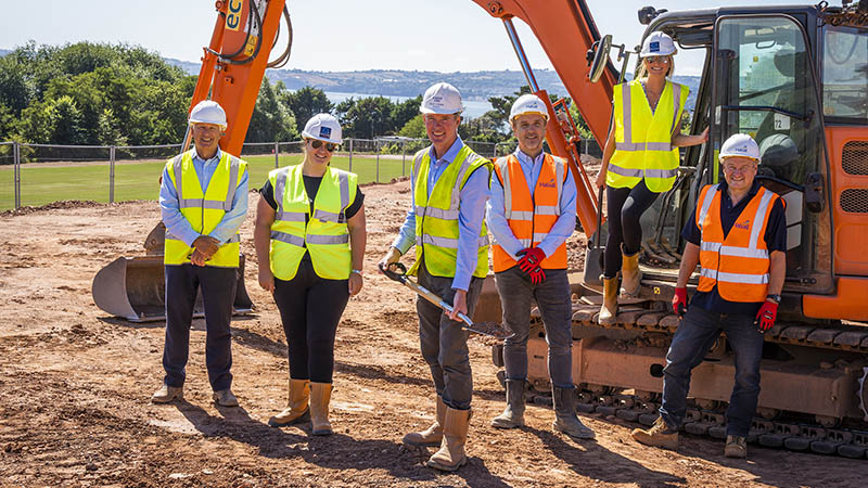 Blue Cedar Homes and Halsall start work on brand new homes in Exmouth