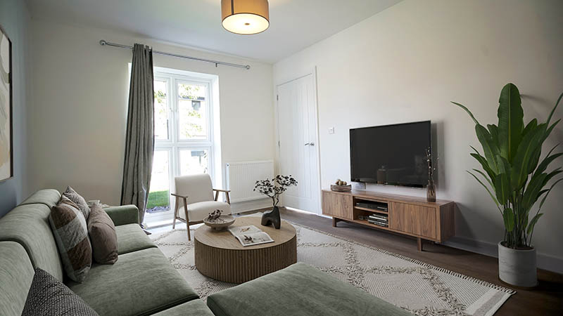 Living room in ‘Andover’ style home