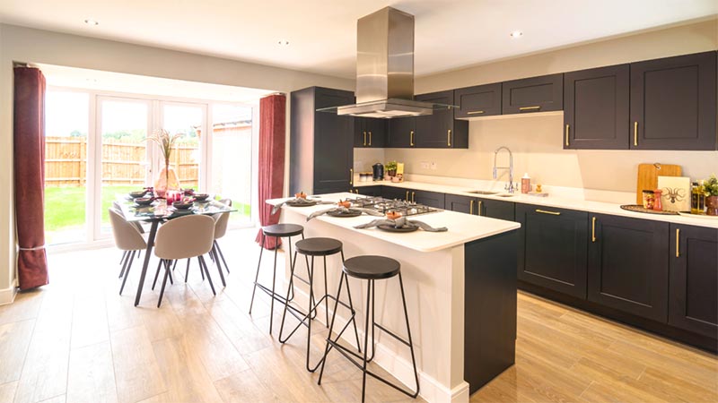 ‘The Kenilworth’ show home kitchen at Houlton