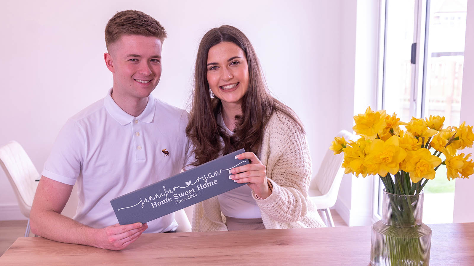 Ryan and Jennifer at home at Florence Wynd