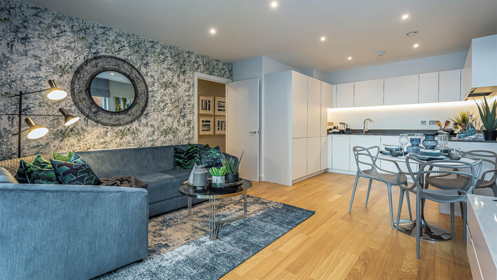 Show home interior at Union Walk