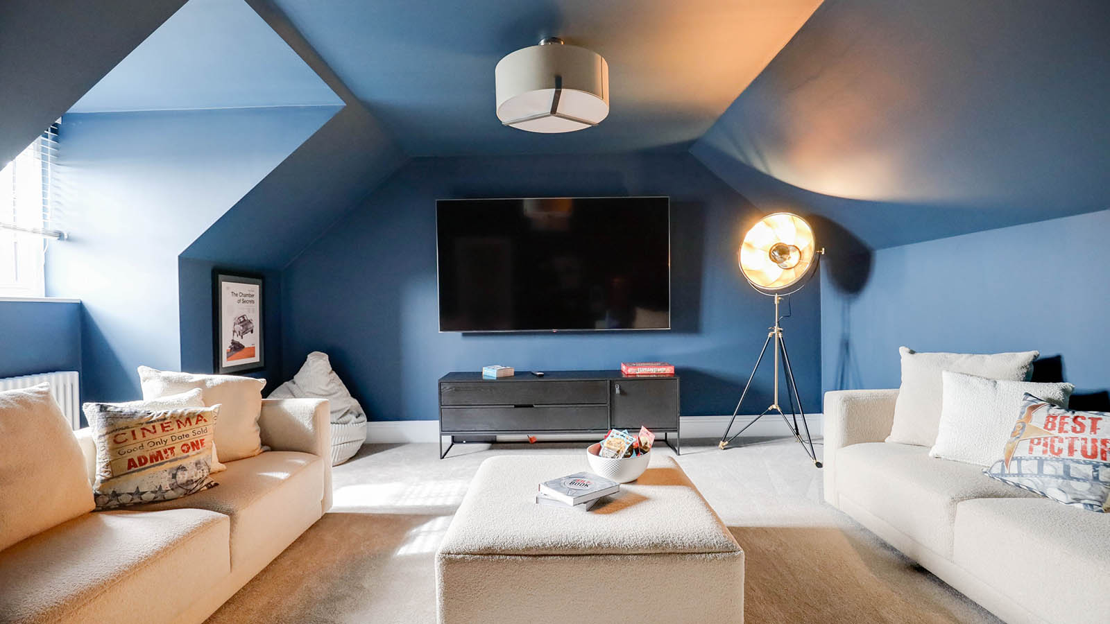 Cinema room in new show house at Beaufort Park