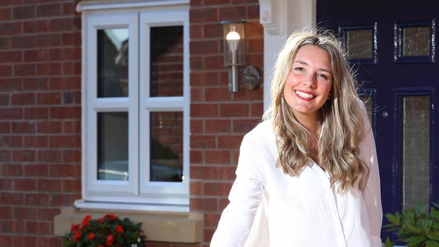 Amy Cook in her new Miller Home
