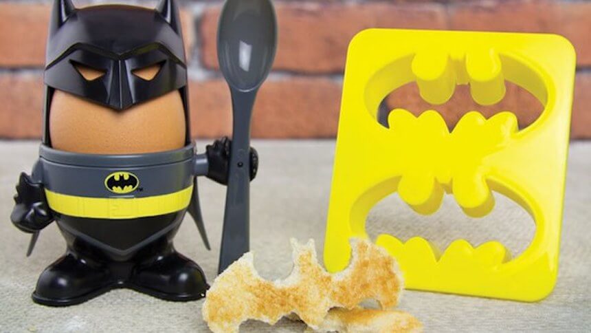 Batman egg cup and toast cutter
