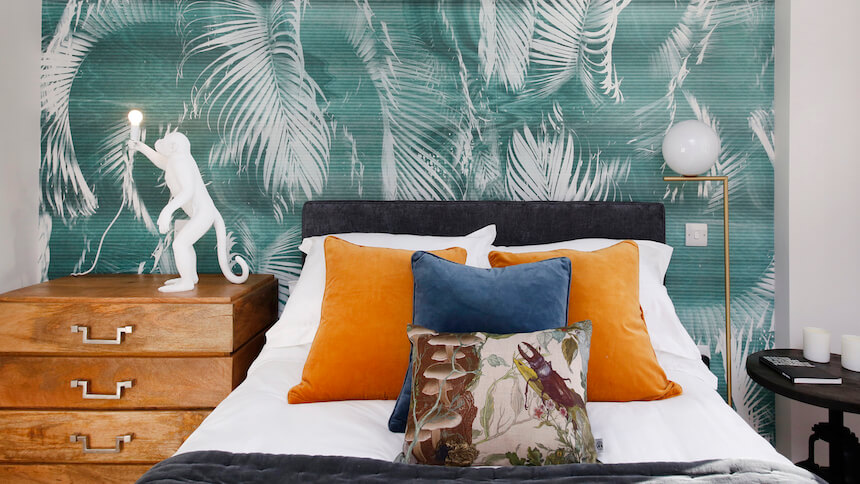 Master bedroom in The Triangle show home