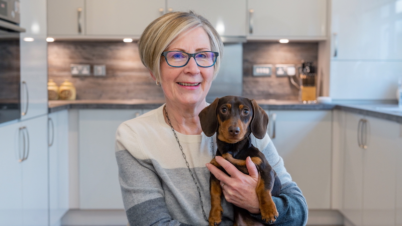 Jane and Chester in their CALA home