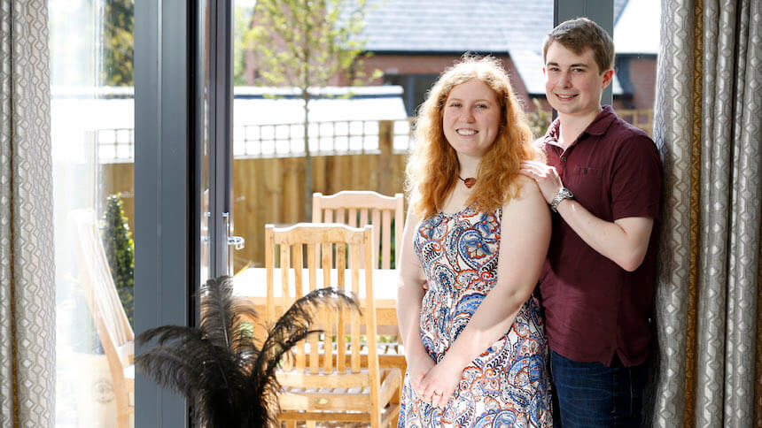 First-time buyers Christopher and Sophie
