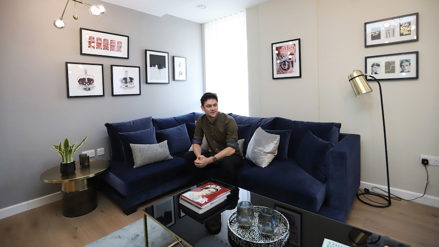 Alex in his new home at The Levers (Peabody)