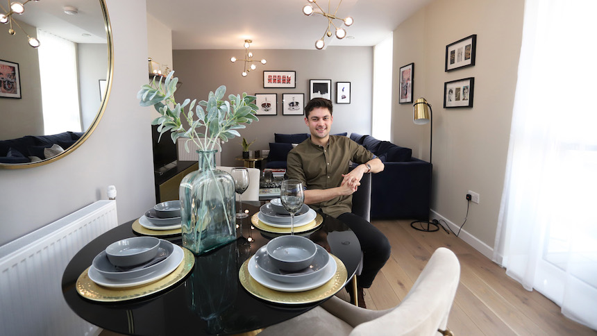 Alex in his new home at The Levers (Peabody)