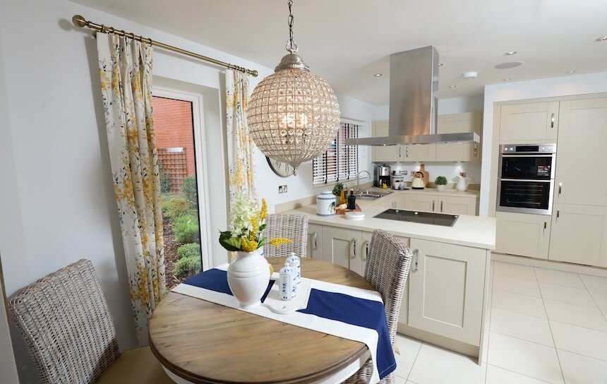 The kitchen at the Fernwood show home