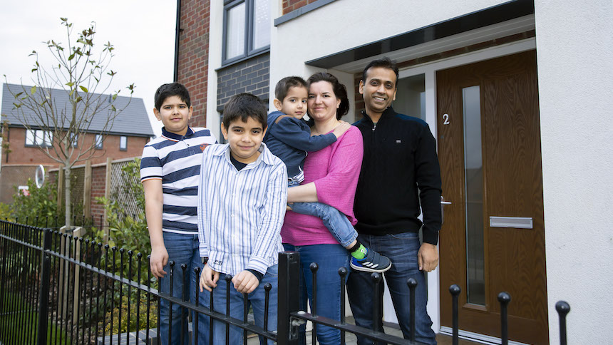 Joelle, Bhupinder and their family