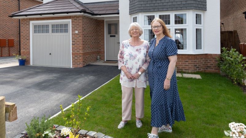 Angela and Jean at Worden Gardens (Redrow)