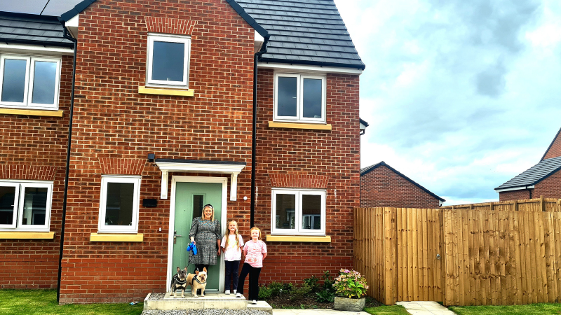 The family at The Ridings (Prospect Homes)