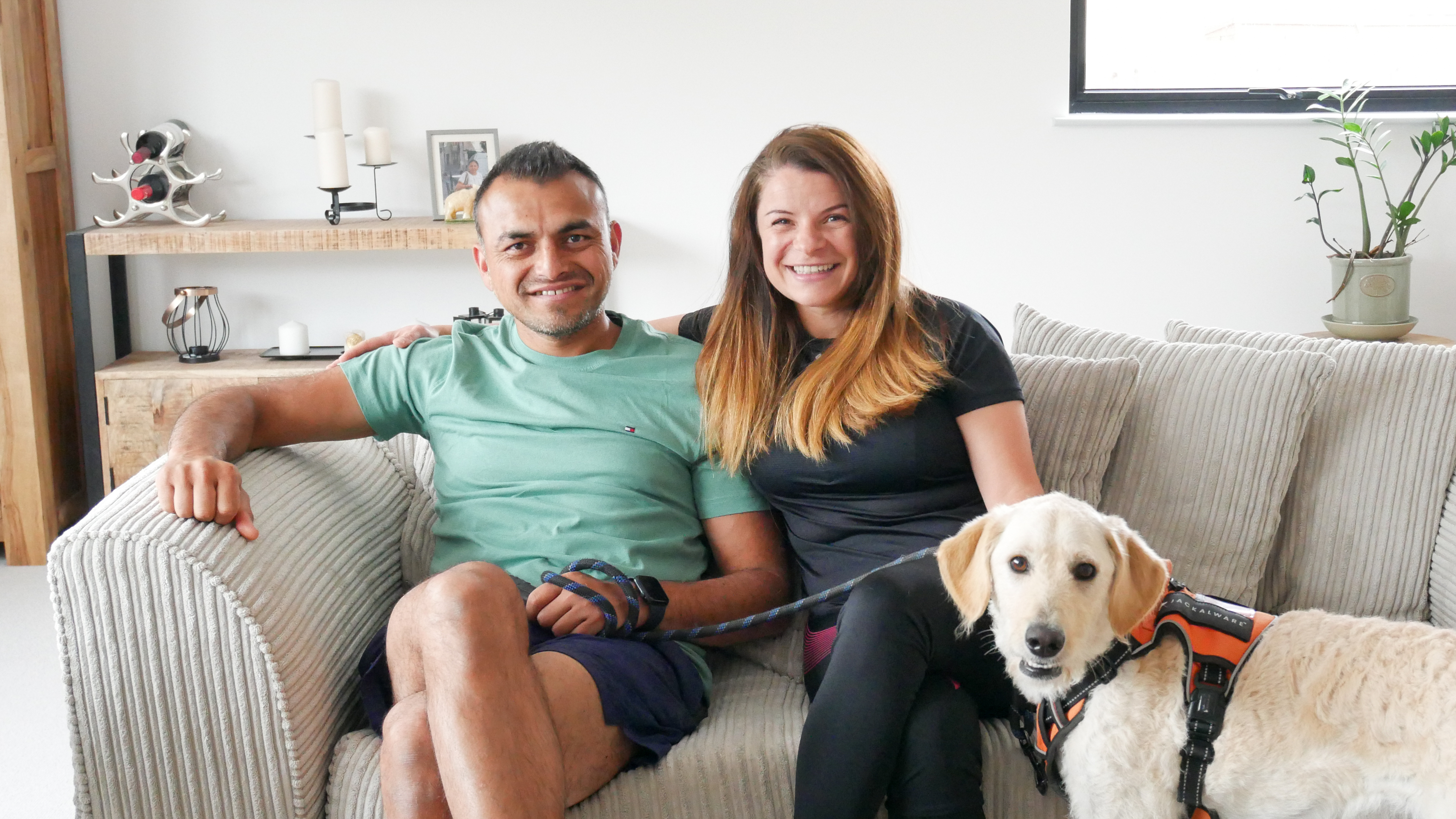 The family in their new home (Graven Hill)