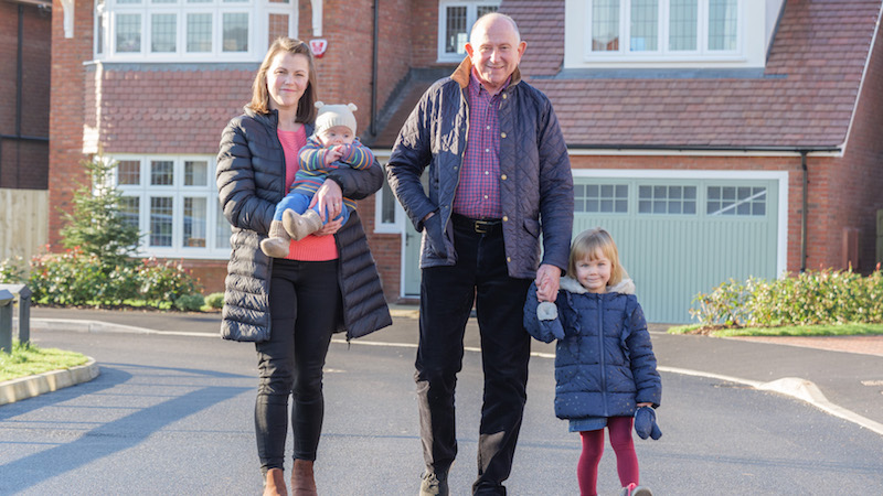 Brian with his daughter and grandchildren