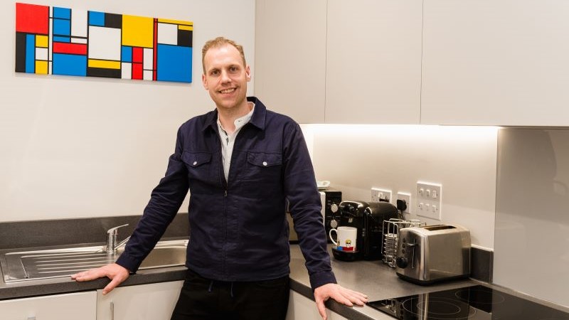 Ryan in his new Notting Hill Genesis home