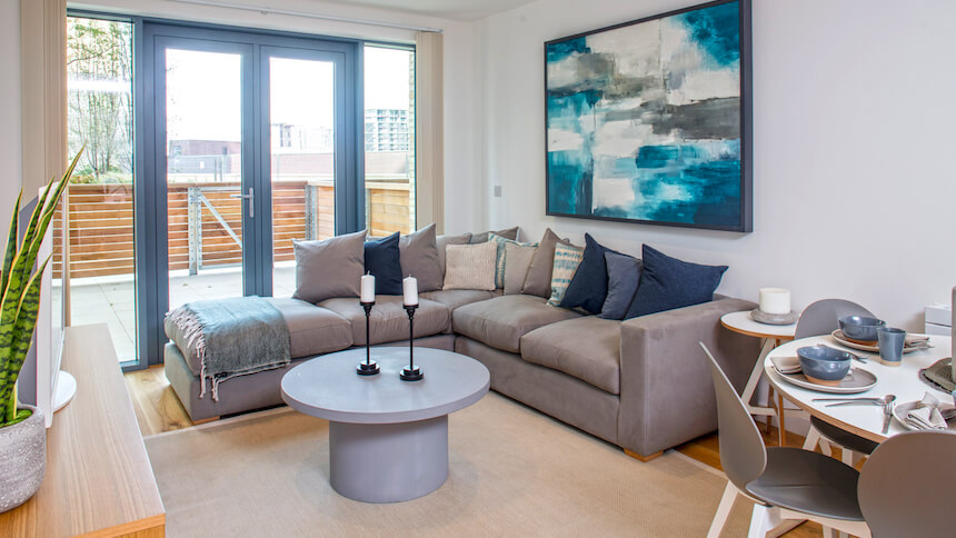 Living room at The Residence