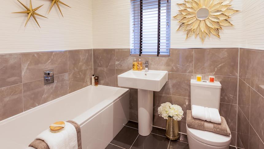 En suite at the Chichester show home