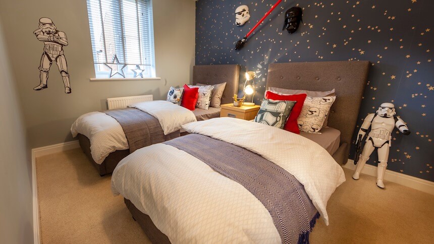 The Mill show home Star Wars themed bedroom