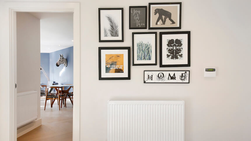 Hallway in The Triangle show home
