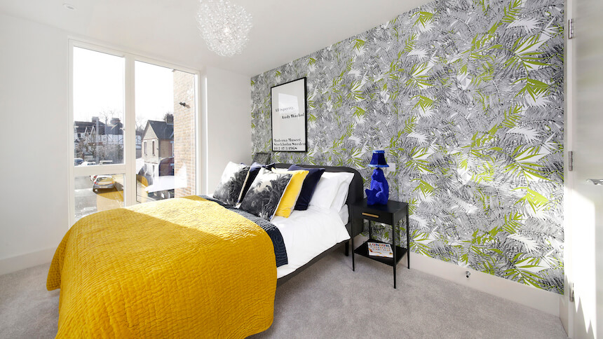 Second bedroom in The Triangle show home