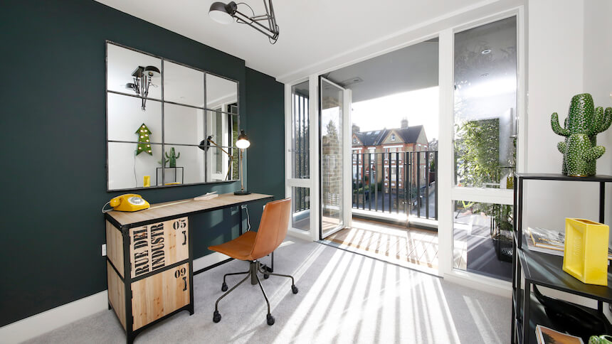 Study area in The Triangle show home