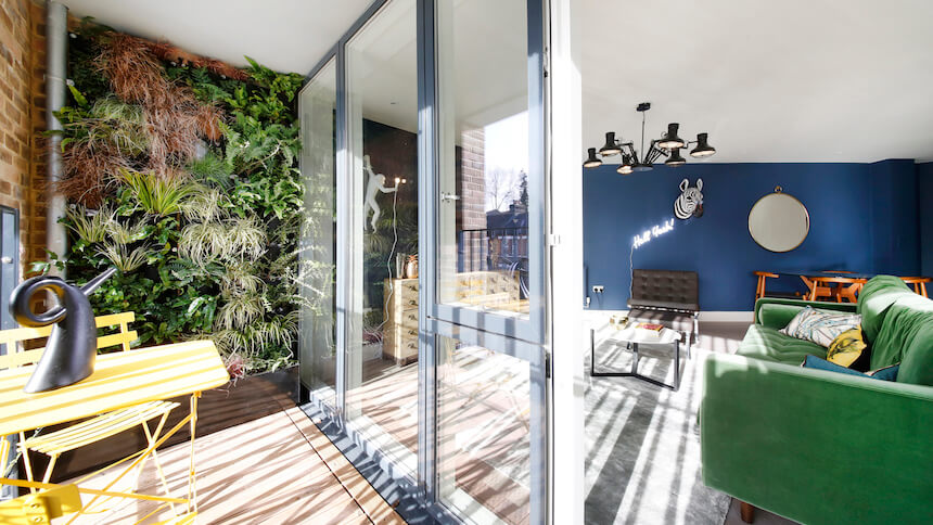 Terrace in The Triangle show home