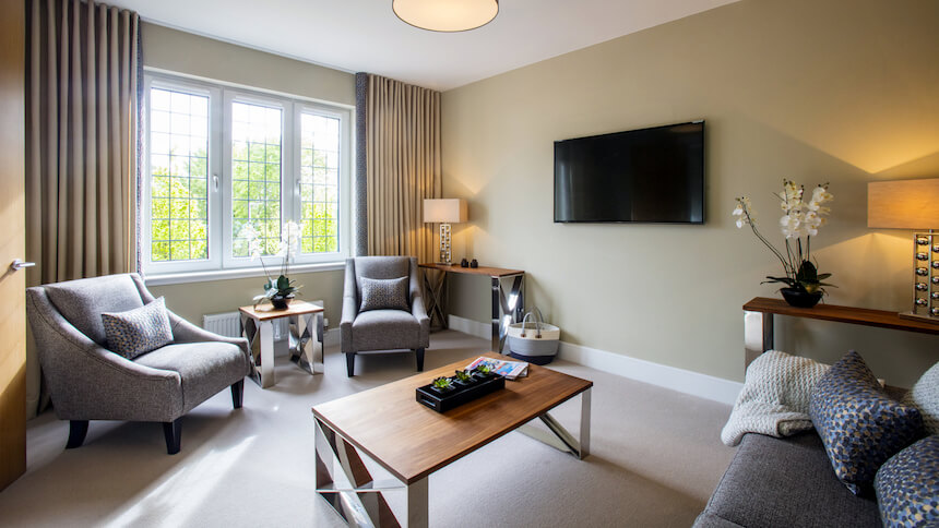 The Cramond show home family room
