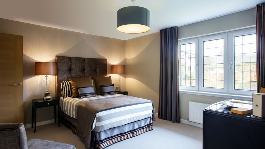 The Cramond show home second bedroom