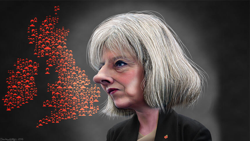 Theresa May – Caricature
