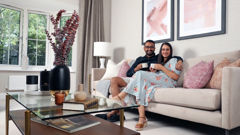 Samir and Avni at home at CALA at Kingsmere