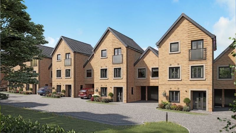 An artist's impression of a street scene at Taylor Wimpey's Seaview Court
