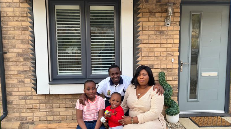 Barbara Baah, her partner and her two children moved into their three bedroom semi-detached Braxton home in November 2021