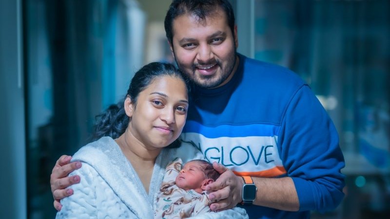 Anupam, Shrabanti and their new baby